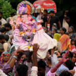 Ganesh immersion processions begin across Mumbai amid chants, dhol-tasha beats
