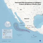 Mexico shuts Pacific ports as Hurricane Polo churns offshore