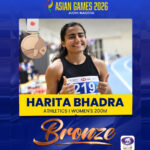 Asian Games 2026: Ancy Sojan clinches long jump silver; Harita Bhadra wins bronze in women’s 200m