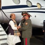 Defence Minister Rajnath Singh arrives in Tajikistan for SCO meeting