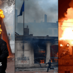 In pictures: French landmarks damaged and destroyed by violent protesters
