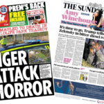 'Tiger attack horror' and Trump tells Zelensky 'time to go'
