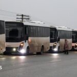 Evacuated Ukrainians from Russian-occupied Oleshky arrive in Belarus