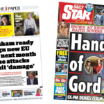 Newspaper headlines: ‘Burnham ready to sign new EU deal’ and ‘Hand of Gord’