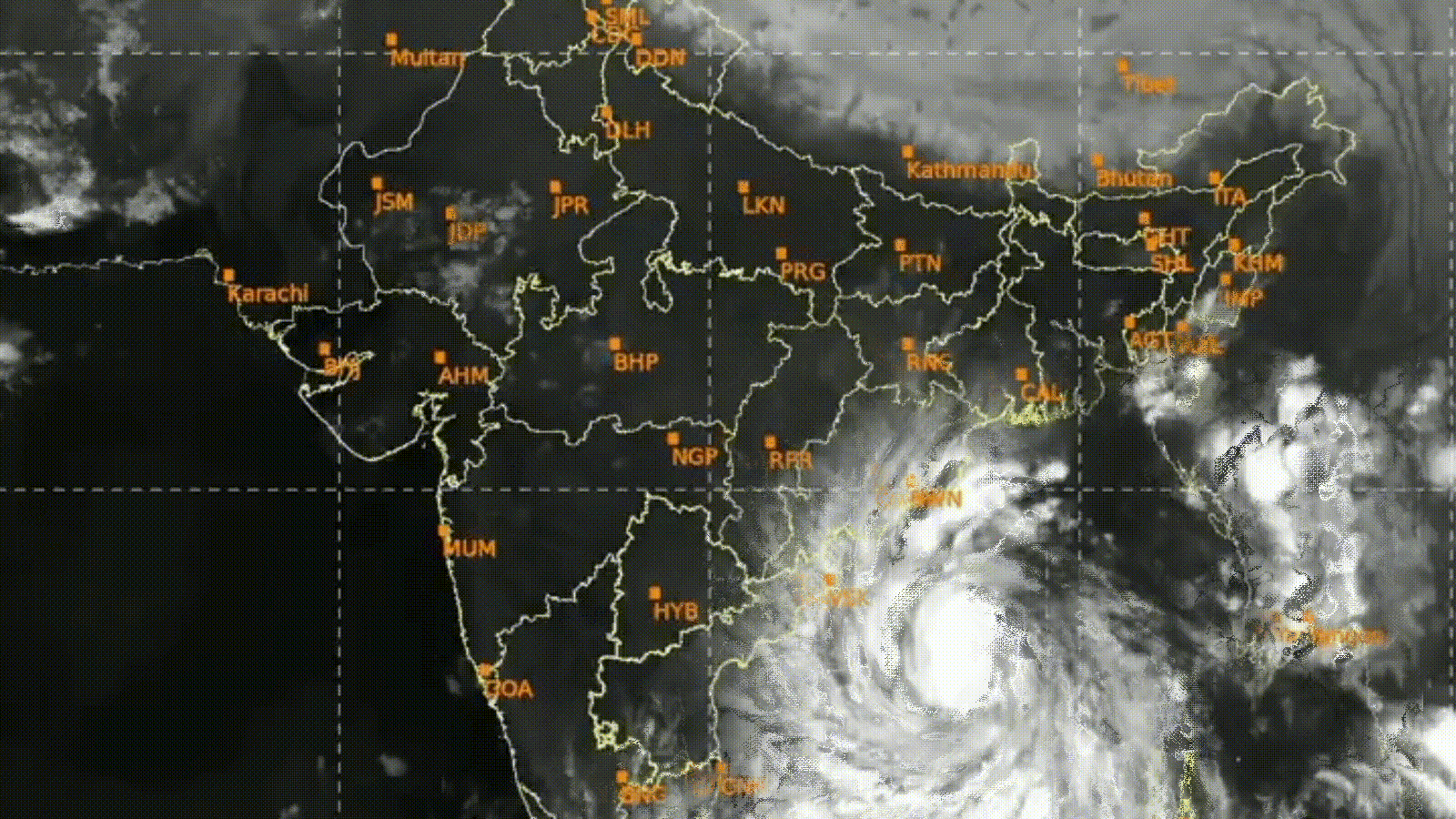 ISRO timelapse video captures Cyclone Arnab's movement towards Andhra coast