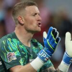 England’s Jordan Pickford ‘almost caused crash’ with careless driving