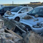 Wall blown over by Storm Boelo in Whitby sparks AI images debate