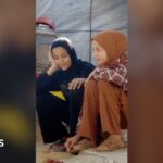 Teenager shows BBC life inside Gaza displacement camp