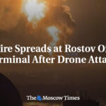 Fire Spreads at Rostov Oil Terminal After Drone Attack