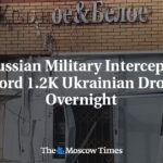 Russian Military Intercepts Record 1.2K Ukrainian Drones Overnight