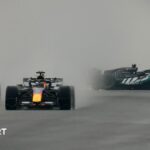 Singapore Grand Prix: Max Verstappen wins sprint from Lewis Hamilton after George Russell crashes out