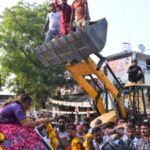 Bulldozers welcome UP Cong chief in Pratapgarh, BJP says endorsement of Yogi model