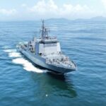 Vice-President Radhakrishnan Commissions Indigenous Multi-Purpose Warship INS Samarthak at Karwar