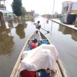 Hooters on rooftops, cops on watch: Police guard Faizullahganj’s flooded homes
