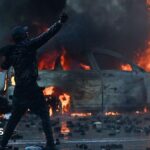 Anti-government protesters battle with police in Albania