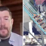 Watch: 'Traumatic' – Witnesses recount moment man fell out of Six Flags roller coaster
