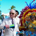King Charles shows off dance moves on second day of Caribbean tour
