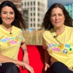 Lindsey Burrow and Amy Garcia to push sofa for BBC Children in Need