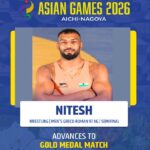 Asian Games: Nitesh Siwach eyes historic Greco-Roman gold, Mansi Ahlawat in bronze medal bout
