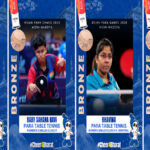 Asian Para Games: Indian paddlers win 4 bronze medals in table tennis