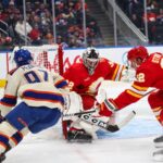 Jarry makes 24 saves in the Oilers' 4-0 victory over the Flames