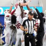 Cardinals beat Rams 18-16 on Chad Ryland's 6th field goal as time expires