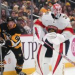 Florida Panthers rookie goalie Cooper Black — all 6-foot-9 of him — makes NHL history in debut