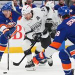Artemi Panarin scores twice and the Kings beat the Islanders in OT for a 2nd straight win